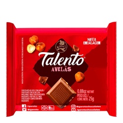Talento Mini Leite C/ Avelas 25g