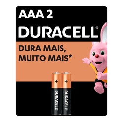 Pilha Duracell Aaa /2unid