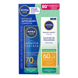 Protetor Sol Nivea Fps70 200ml +fac F60 50ml