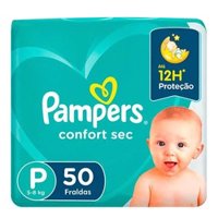 Fralda Pampers Confortsec P/50un