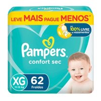 Fralda Pampers Confortsec Xg/62un