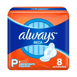 Absorvente Always Super Prot Seca C/abas 8un @