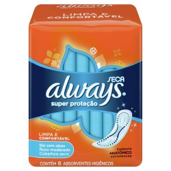 Absorvente Always Bas Seca S/ab C/8