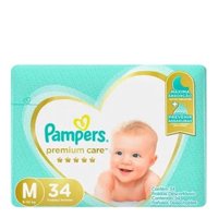 Fralda Pampers Premium Care M Pct C/34