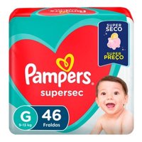Fralda Pampers Supersec Hiper G C/46