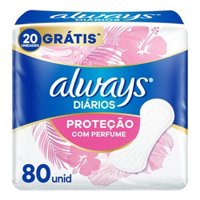 Absorvente Always Prot Diario C/80 C/perfume