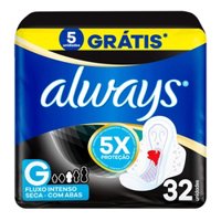 Absorvente Always Noturno C/abas Seca C/32uni