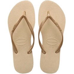 Chinelo Havaianas Slim Areia/dourado 35/36