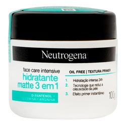 Neutrogena Facial Hid Matte 3 Em 1 100g