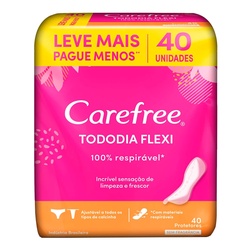 Absorvente Carefree Todo Dia Flex S/perf C/40