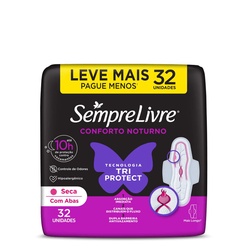 Absorvente S Livre Seca Noite E Dia C/ab C/32