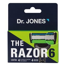 Lamina Barba Dr Jones Razor 6 C/4un