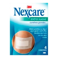 Curativos Nexcare  4un Extra Suave