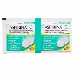 Aspirina C Eferv 400mg C/limao C/2cprs