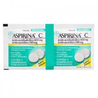 Aspirina C Eferv 400mg C/limao C/2cprs