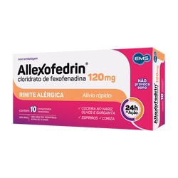Allexofedrin 120mg C/ 10cprs Ems