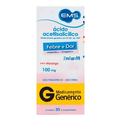 Acido Acetil Salicilico 100mg C/30cp