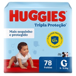 Fralda Huggies Tripla Hiper G 78un
