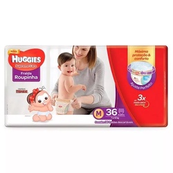 Fralda T Monica Huggie Supreme Calca M 6x36