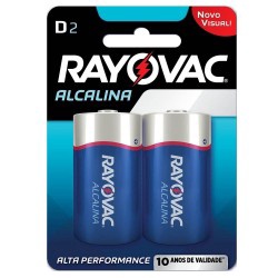 Pilha Rayovac Alc D2 C/2
