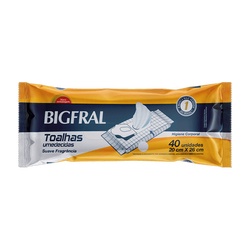 Toalha Umedecida Bigfral 40un