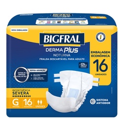 Fralda Bigfraldaal Derma Plus Econ Noturna G 16u