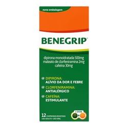 Benegripe 500mg 12 Comp