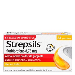 Strepsils Mel E Limao C/24´past