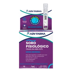 Soro Fisiologico   5ml Adv C/10 Amp