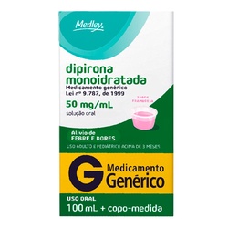 Dipirona Sodica 50mg 100ml Medley