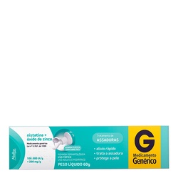 Nistatina + Oxido De Zinco Pom 60g Medle