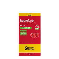 Ibuprofeno 400mg 10caps Gel Cimed