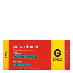 Paracetamol 750mg C/20cpr