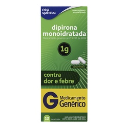 Dipirona Sodica 1g C/10cprs Neoquimica