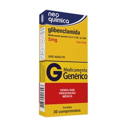 Glibenclamida 5mg C/30 Neo Quimica
