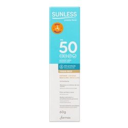 Protetor Sol Facial Fps 50 Bege Claro 60g