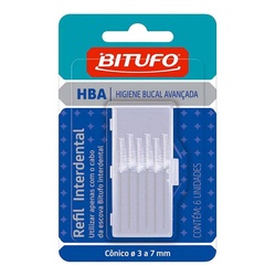 Escova Dental Bitufo Interdental Refil Conico 6un
