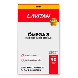 Lavitan Omega 3 Mais Caps Gel Mole Ptx90