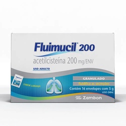 Fluimucil Laranja 200mg C/16 Env 5g