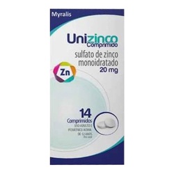 Unizinco 20mg C/14 Comp
