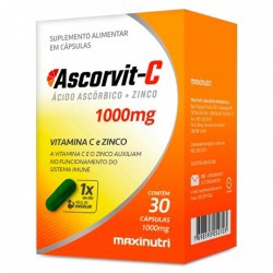 Ascorvit C 1g Vit C+zinco 30cps