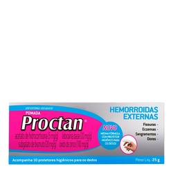 Proctan Pomada 25g+10 Protetores Higieni