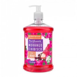 Sabonete Premisse Liq.1lt Morango E Hibisco