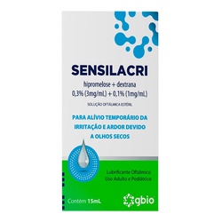 Sensilacri 1+3mg Sol Oft 15ml