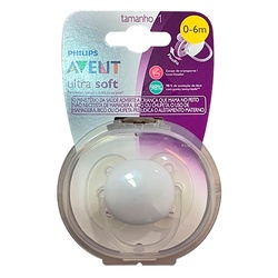 Chupeta Ultra Soft Branca 0-6