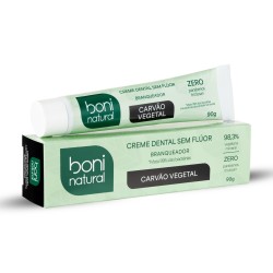Creme Dental Boni Natural Branqueador Carvao Veget