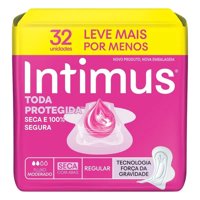Absorvente Intimus Gel Tripla Proteção 32un Seca C/abas