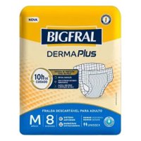 Fralda Bigfral Derma Plus M 8un