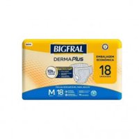 Fralda Bigfral Derma Plus Econ M 18un