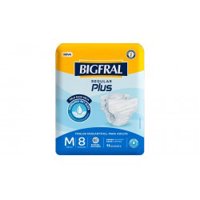 Fralda Bigfral Regular Plus M 8 Unidades